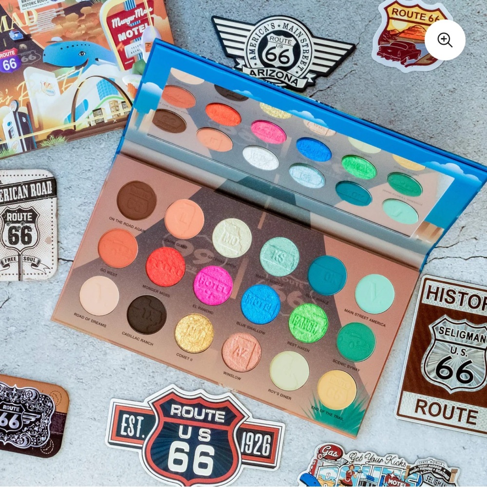 NOMAD COSMETICS “AMERICA'S ROUTE 66” INTENSE COLOR PALETTE - BNIB - Picture 6 of 9